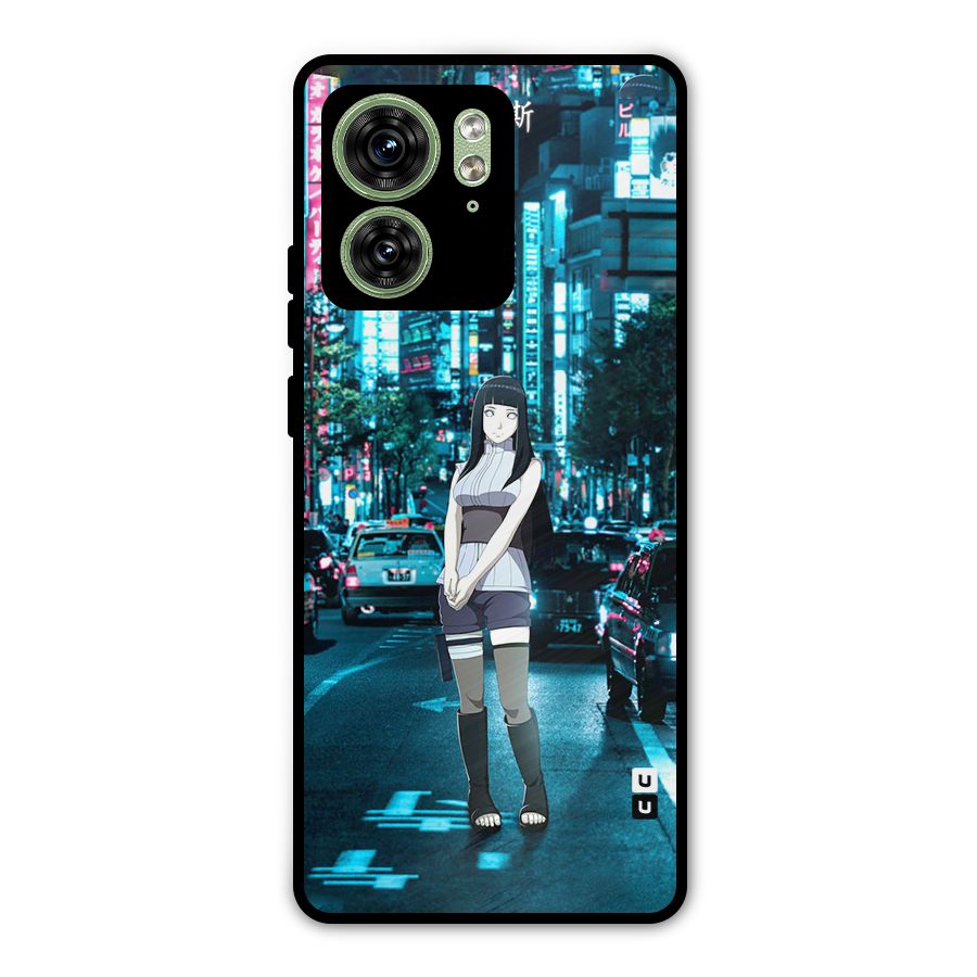 Hinata On Streets Metal Back Case for Motorola Edge 40 5G