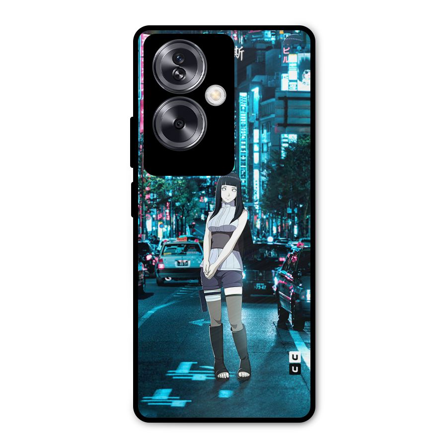 Hinata On Streets Metal Back Case for Oppo A79 5G
