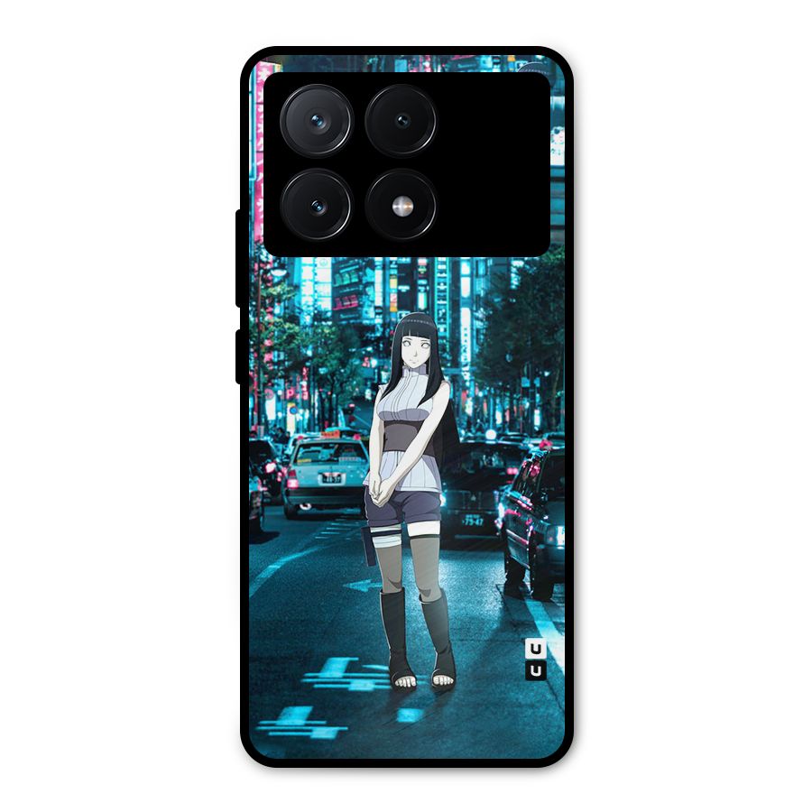 Hinata On Streets Metal Back Case for Poco X6 Pro