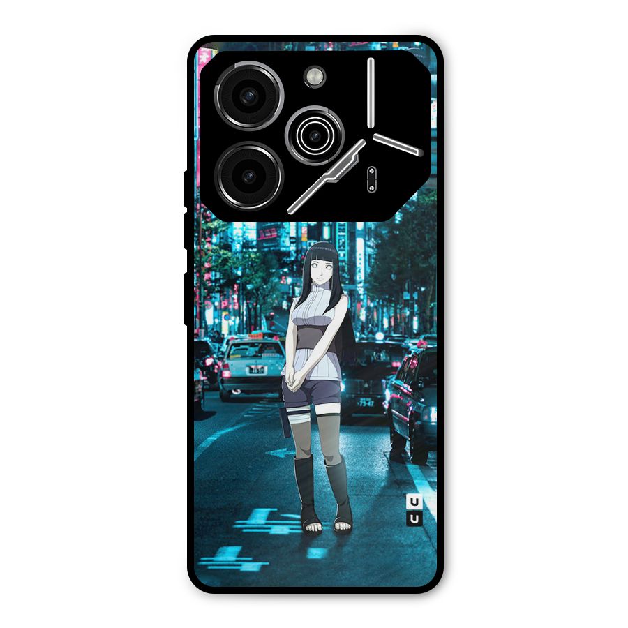 Hinata On Streets Metal Back Case for Tecno Pova 6 Pro
