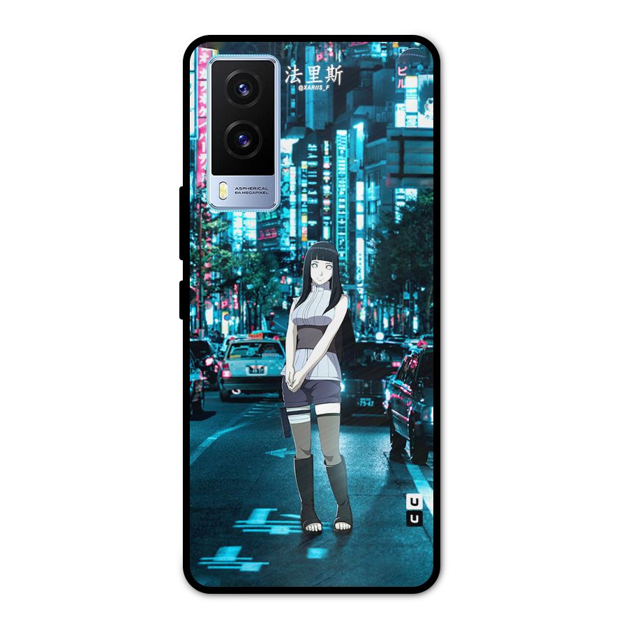 Hinata On Streets Metal Back Case for Vivo V21e 5G