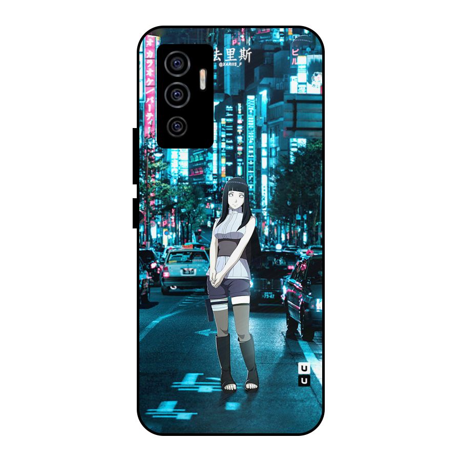 Hinata On Streets Metal Back Case for Vivo V23e