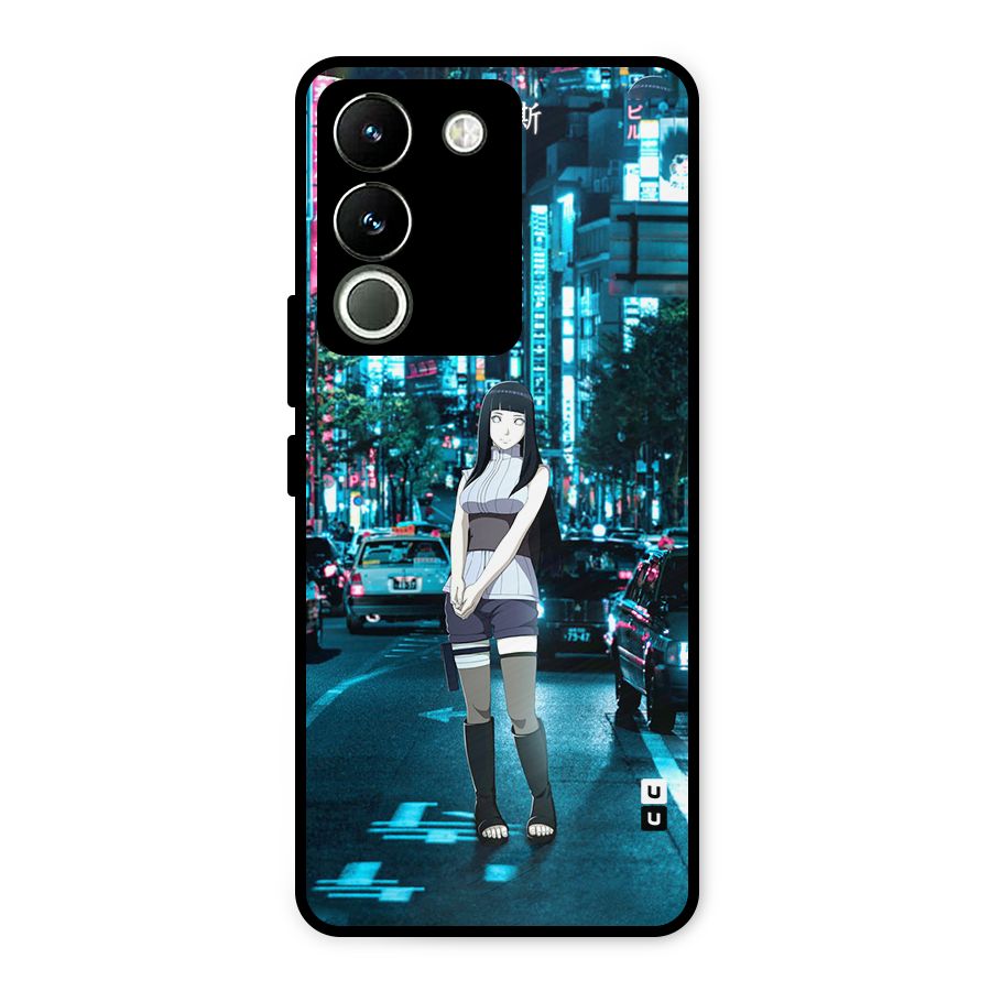 Hinata On Streets Metal Back Case for Vivo Y200