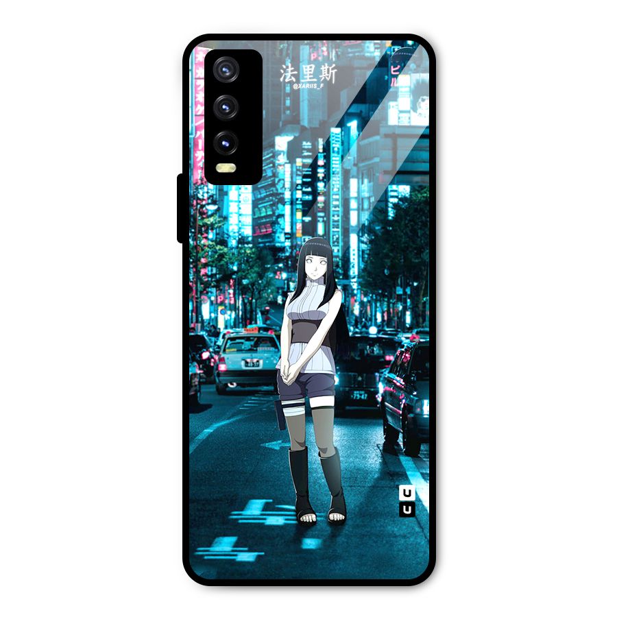 Hinata On Streets Metal Back Case for Vivo Y20g