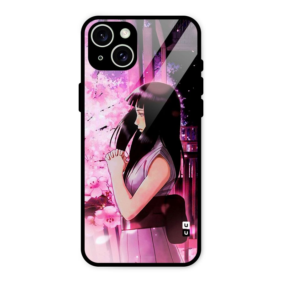 Hinata Preys Glass Back Case for iPhone 15 Plus