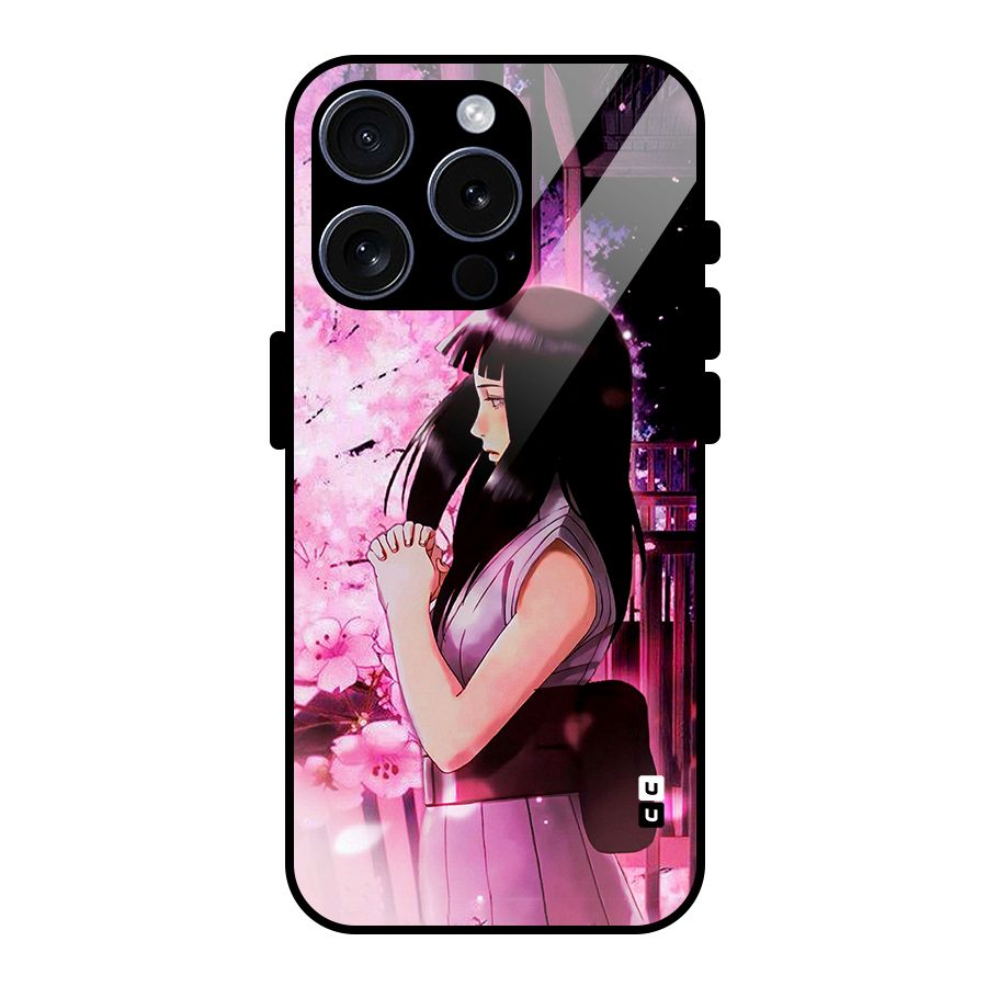 Hinata Preys Glass Back Case for iPhone 15 Pro