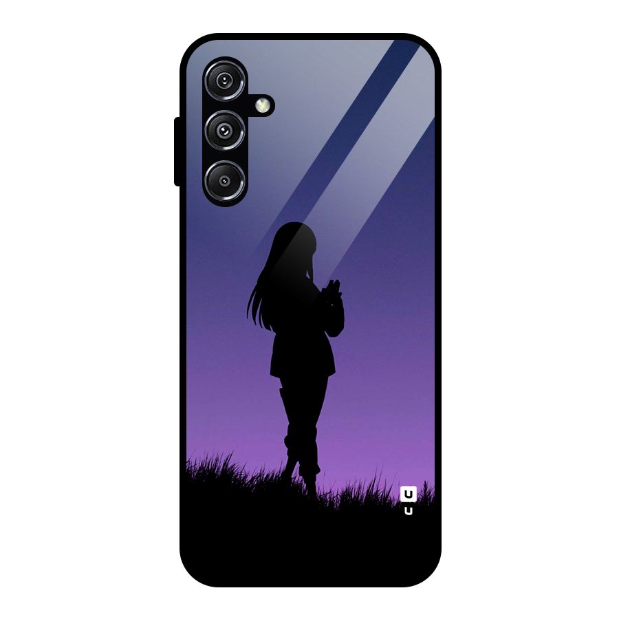 Hinata Shadow Glass Back Case for Galaxy M34 5G