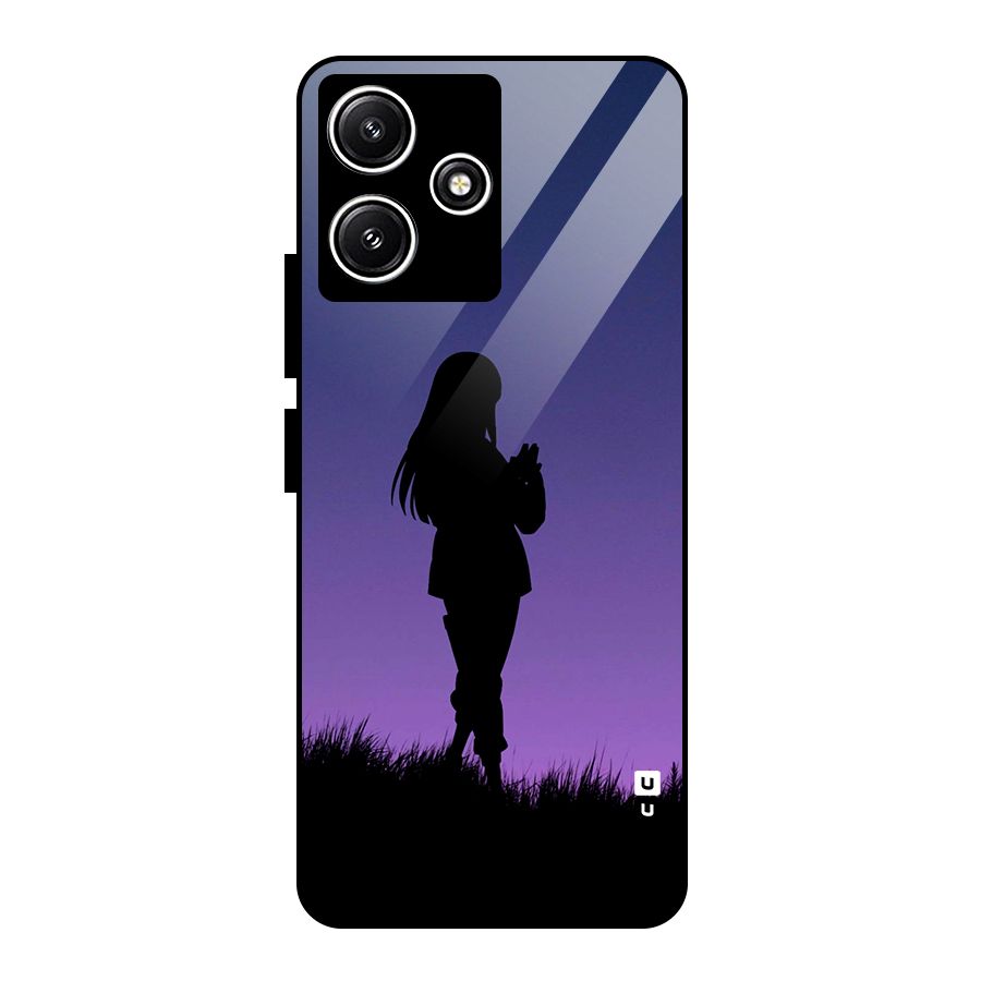 Hinata Shadow Glass Back Case for Redmi 12 5G