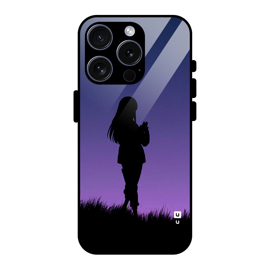 Hinata Shadow Glass Back Case for iPhone 15 Pro