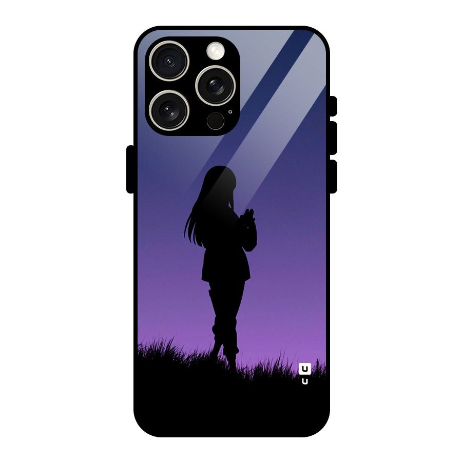 Hinata Shadow Glass Back Case for iPhone 15 Pro Max