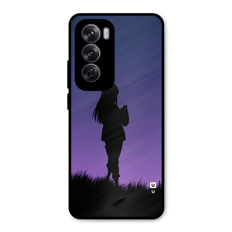 Hinata Shadow Metal Back Case for Oppo Reno12 Pro