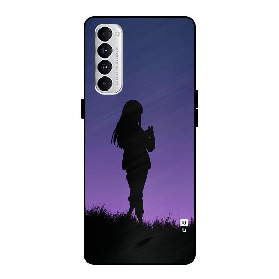 Hinata Shadow Metal Back Case for Oppo Reno4 Pro