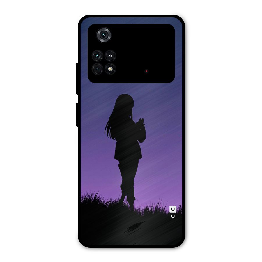 Hinata Shadow Metal Back Case for Poco M4 Pro 4G