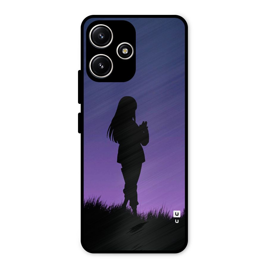 Hinata Shadow Metal Back Case for Poco M6 Pro