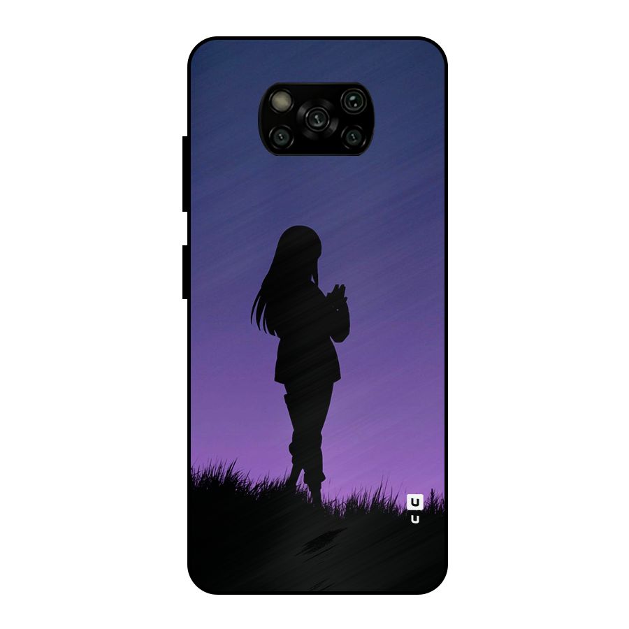 Hinata Shadow Metal Back Case for Poco X3