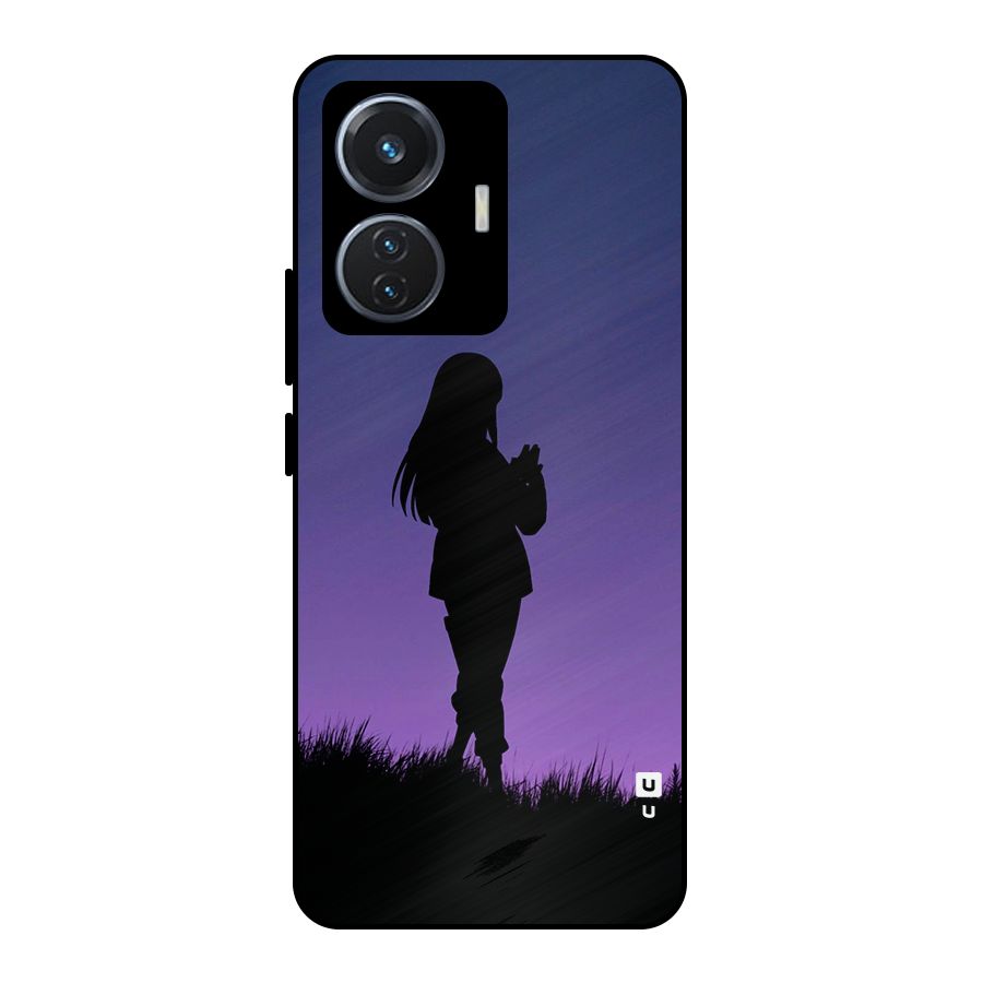 Hinata Shadow Metal Back Case for Vivo T1 44W
