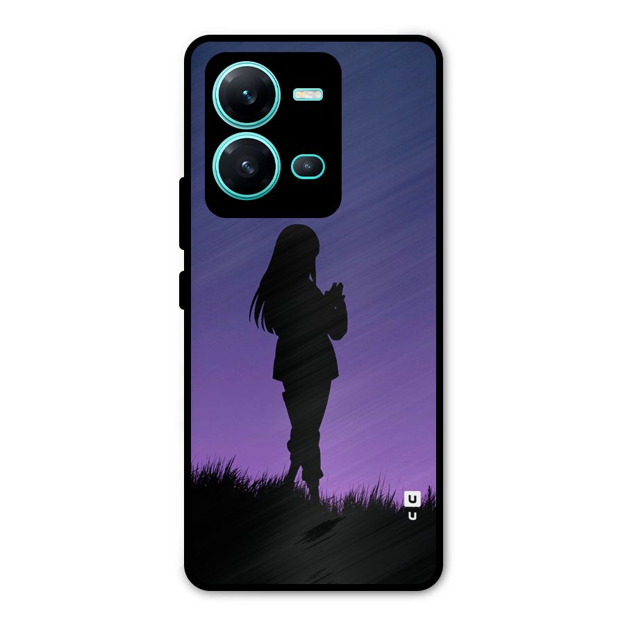 Hinata Shadow Metal Back Case for Vivo V25