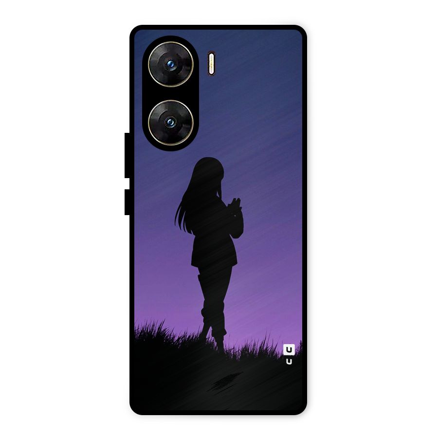 Hinata Shadow Metal Back Case for Vivo V29e