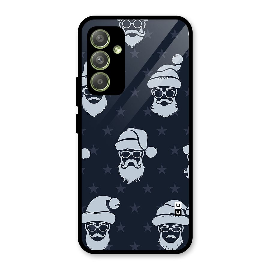 Hipster Santa Glass Back Case for Galaxy A54