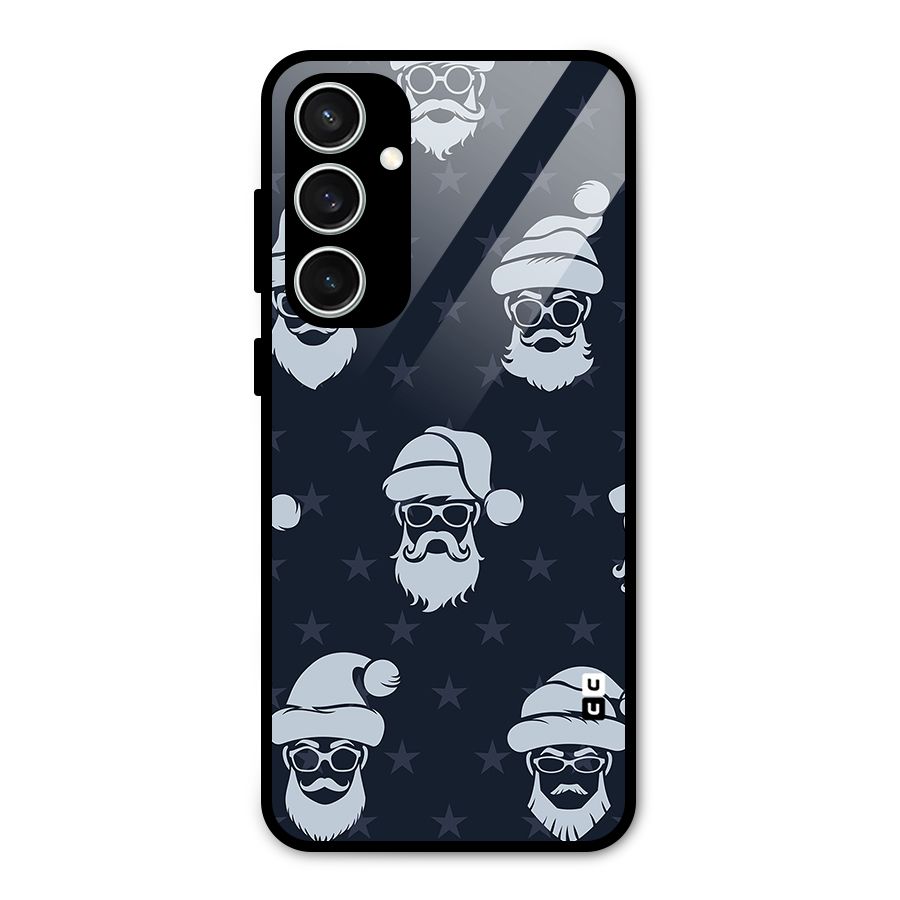 Hipster Santa Glass Back Case for Galaxy S23 FE
