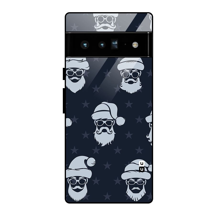 Hipster Santa Glass Back Case for Google Pixel 6 Pro