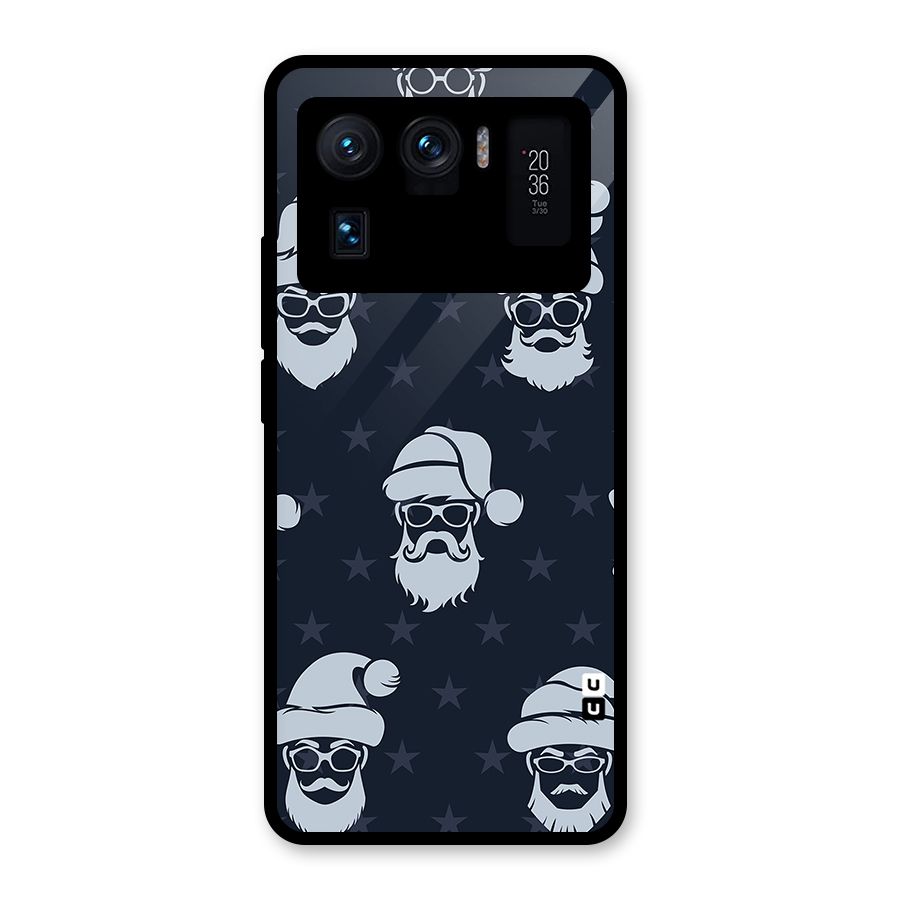 Hipster Santa Glass Back Case for Mi 11 Ultra