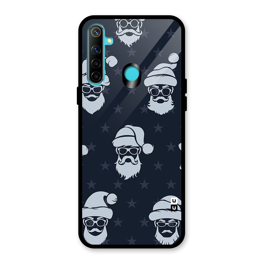 Hipster Santa Glass Back Case for Realme Narzo 10