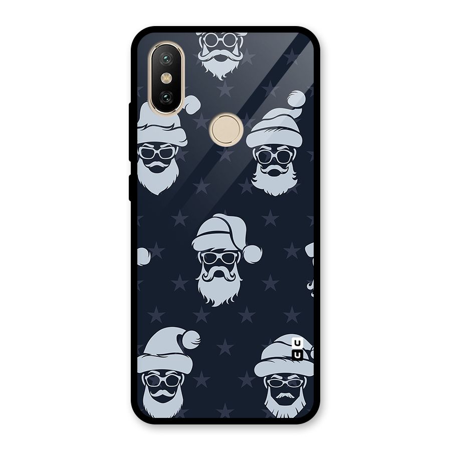Hipster Santa Glass Back Case for Redmi A2