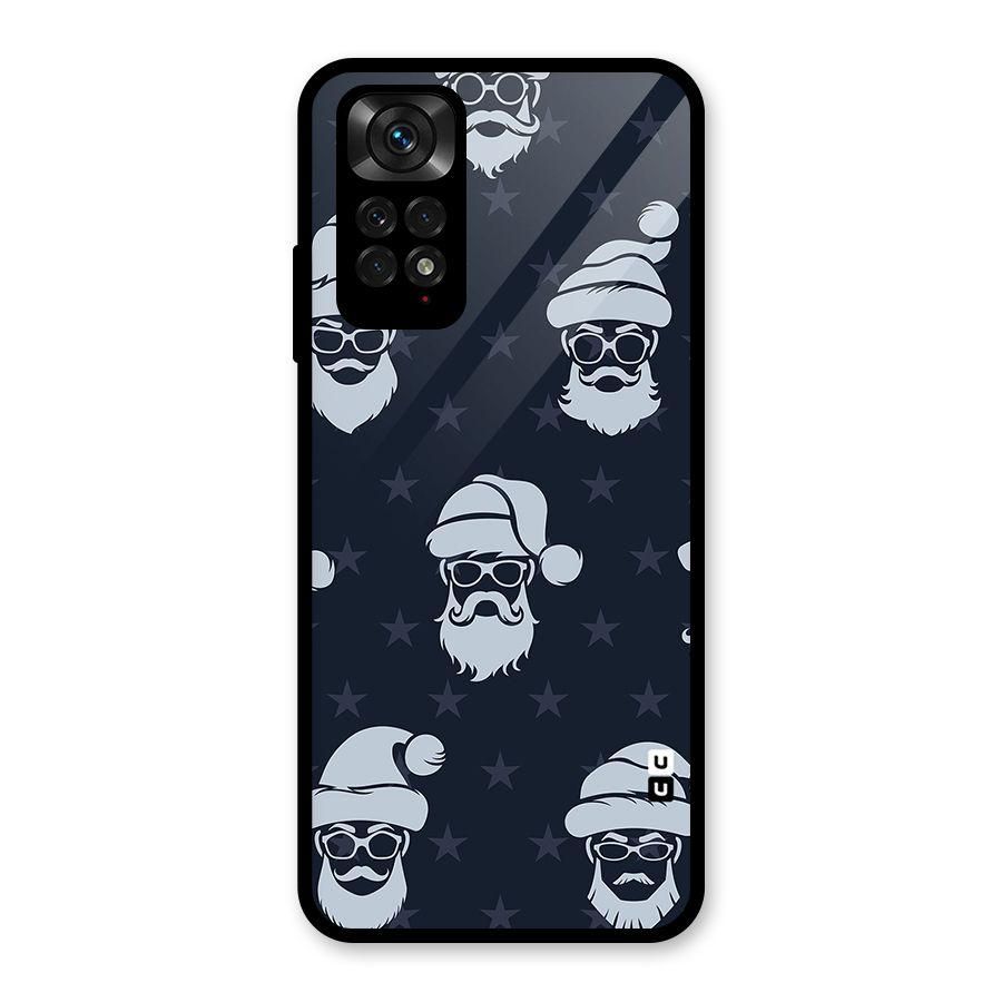 Hipster Santa Glass Back Case for Redmi Note 11S