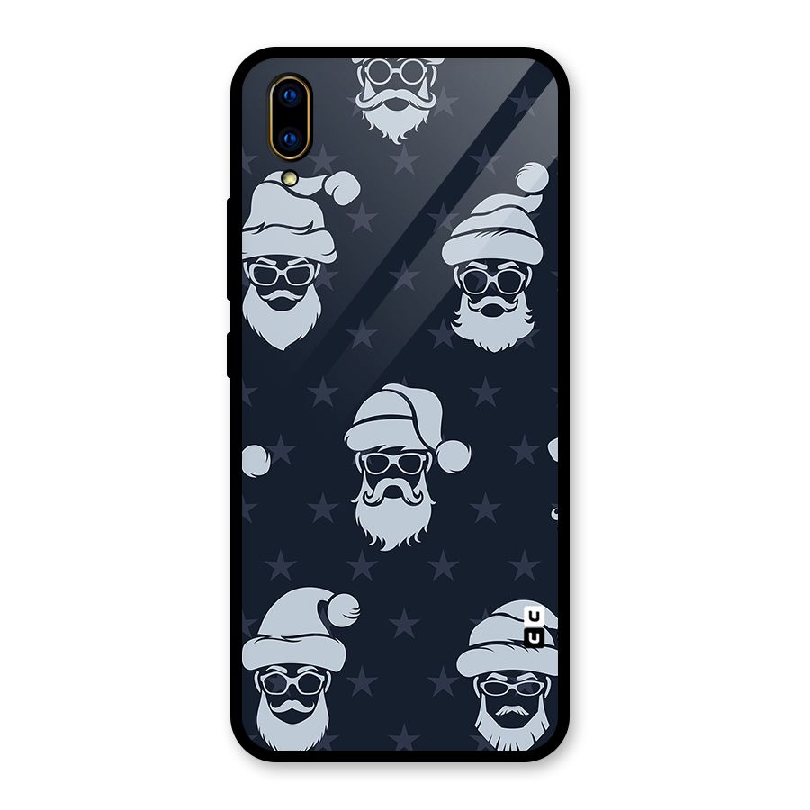 Hipster Santa Glass Back Case for Vivo V11 Pro