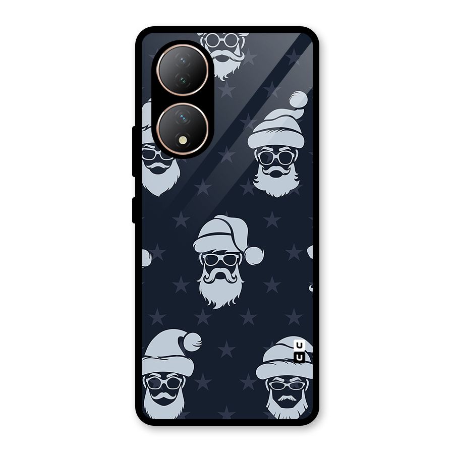Hipster Santa Glass Back Case for Vivo Y100A