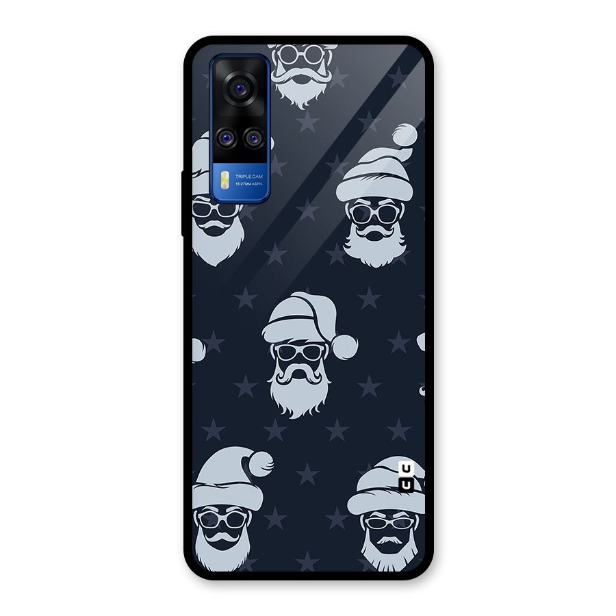 Hipster Santa Glass Back Case for Vivo Y31