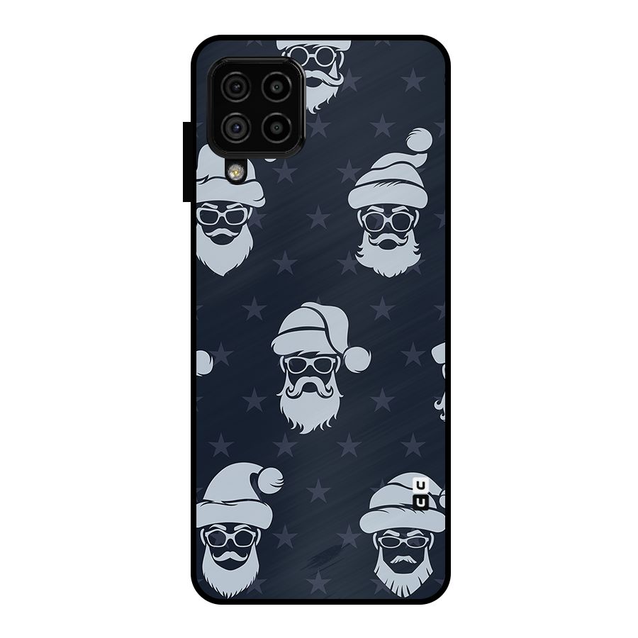 Hipster Santa Metal Back Case for Galaxy A22 4G