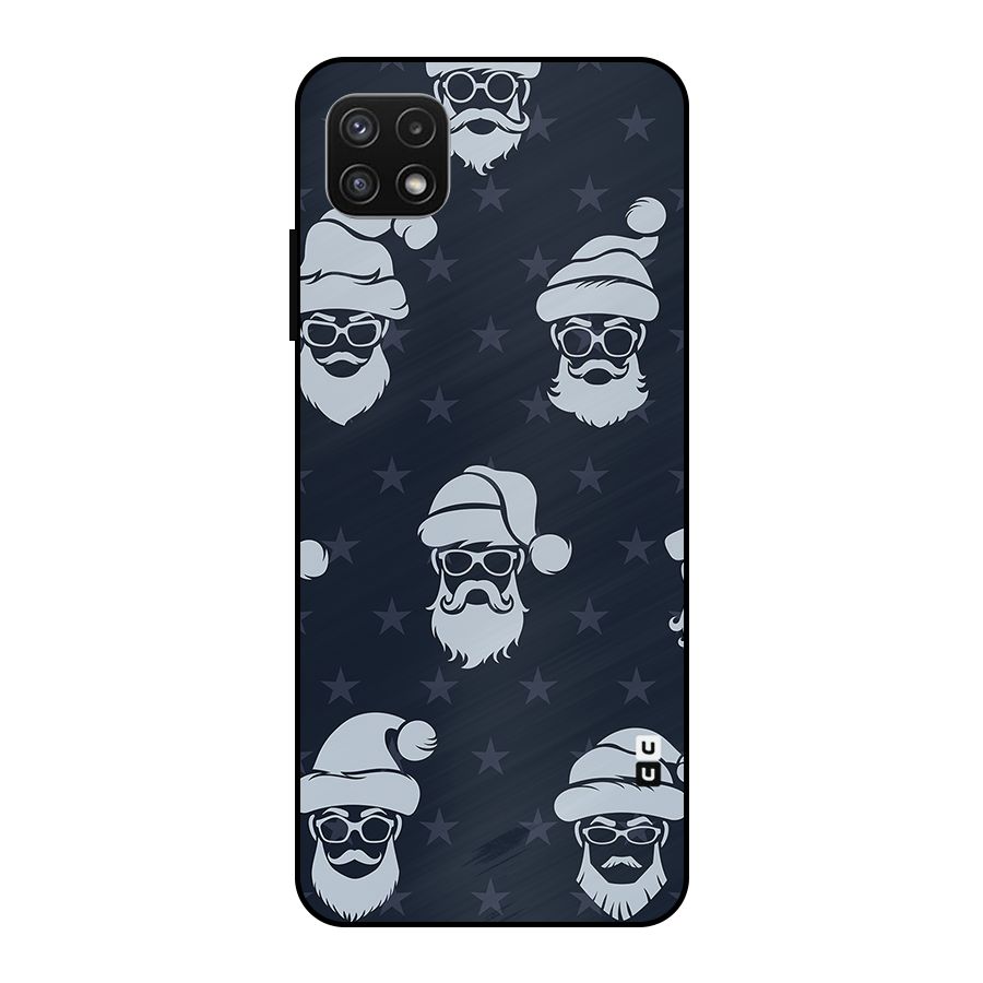 Hipster Santa Metal Back Case for Galaxy A22 5G
