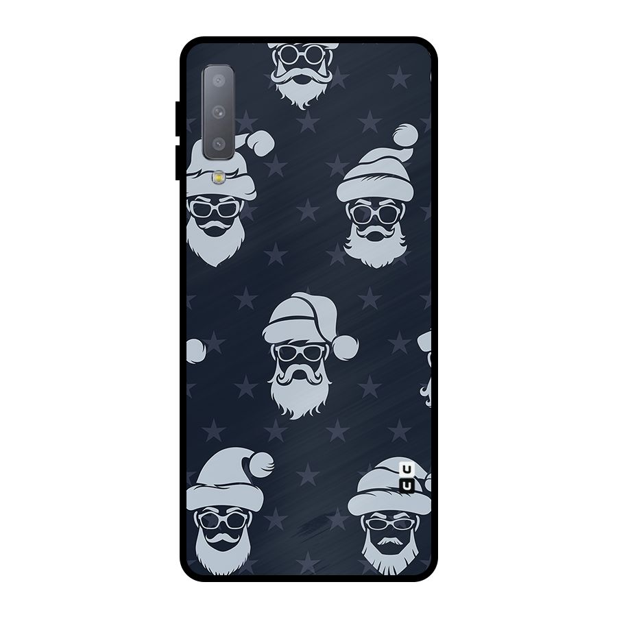 Hipster Santa Metal Back Case for Galaxy A7 (2018)