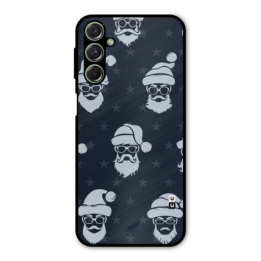 Hipster Santa Metal Back Case for Galaxy F34