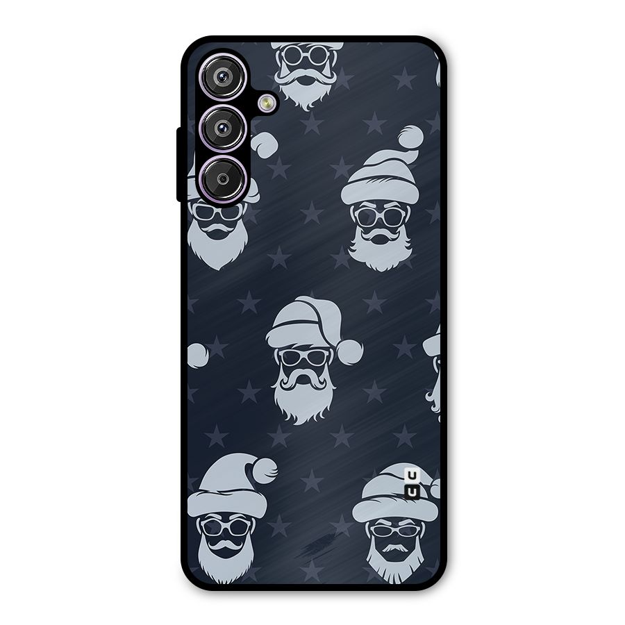 Hipster Santa Metal Back Case for Galaxy M15