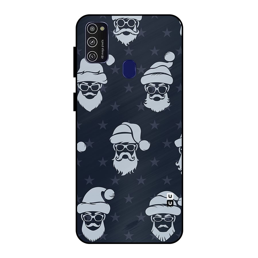 Hipster Santa Metal Back Case for Galaxy M21