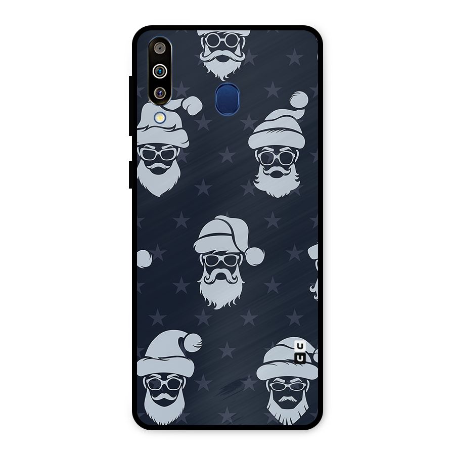 Hipster Santa Metal Back Case for Galaxy M30