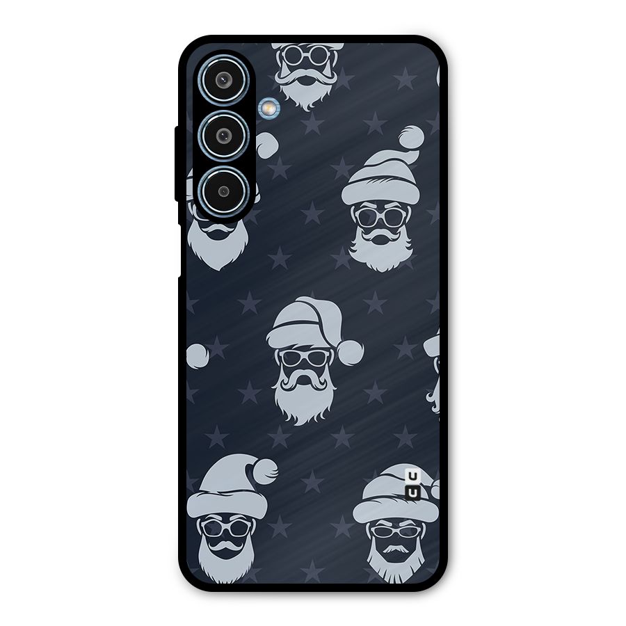 Hipster Santa Metal Back Case for Galaxy M35
