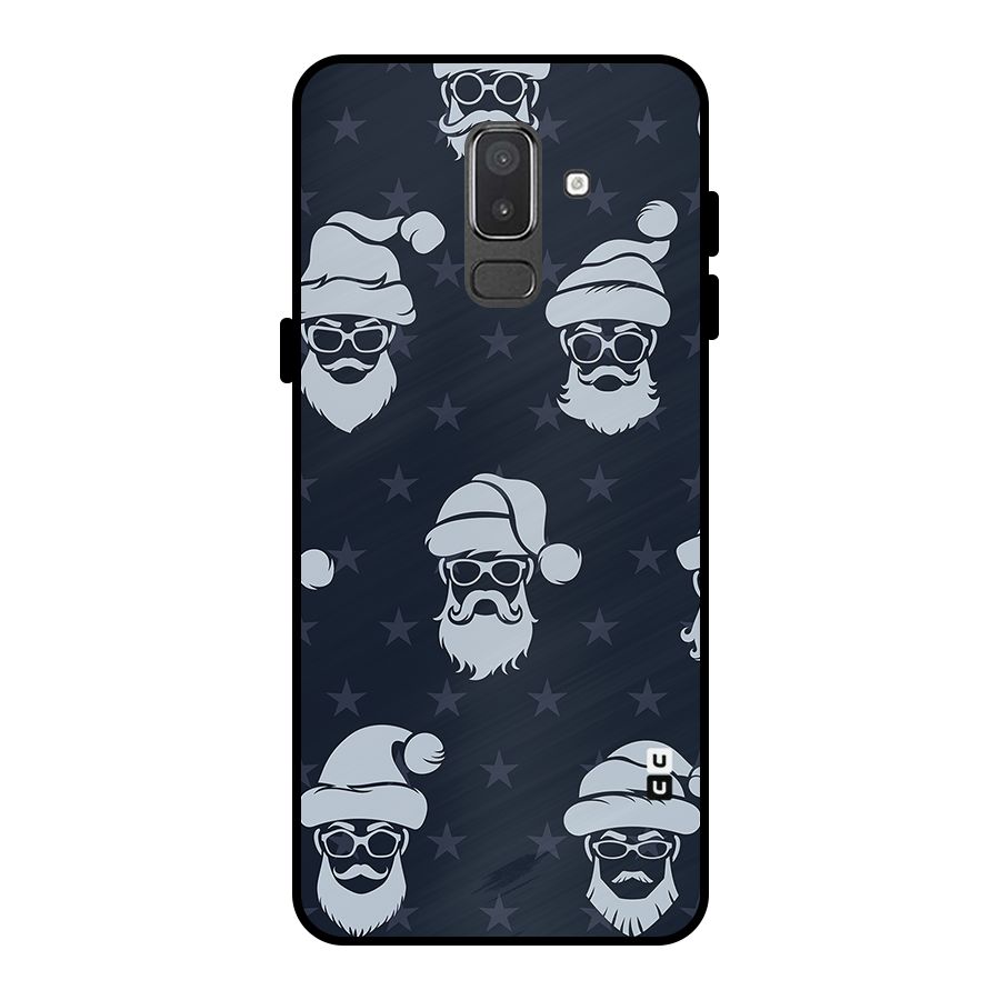 Hipster Santa Metal Back Case for Galaxy On8 (2018)