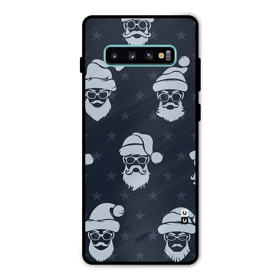 Hipster Santa Metal Back Case for Galaxy S10 Plus