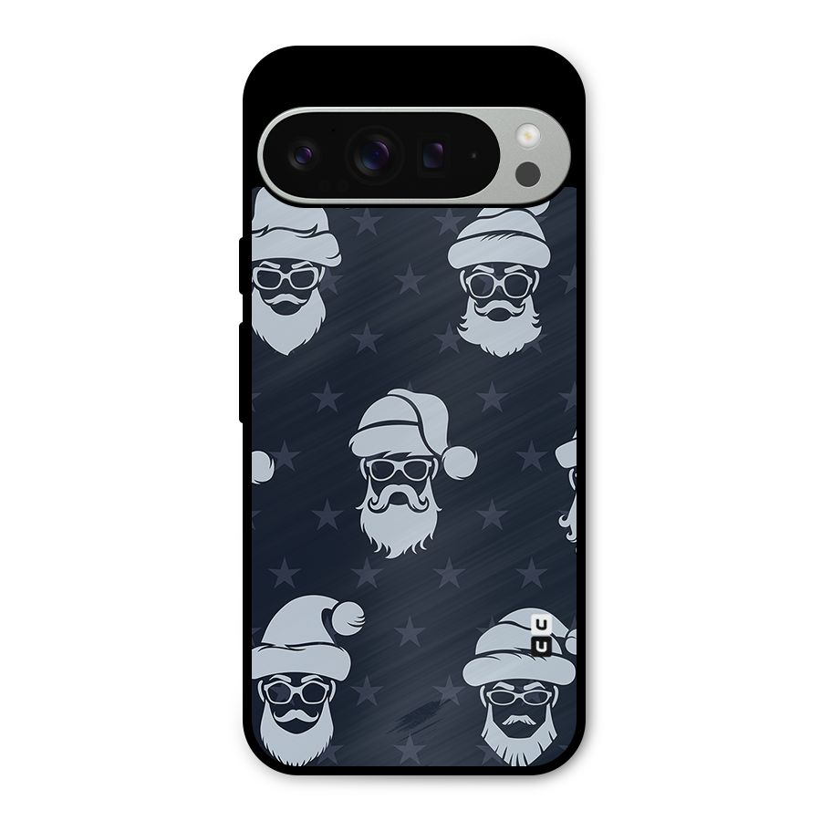 Hipster Santa Metal Back Case for Google Pixel 9 Pro XL