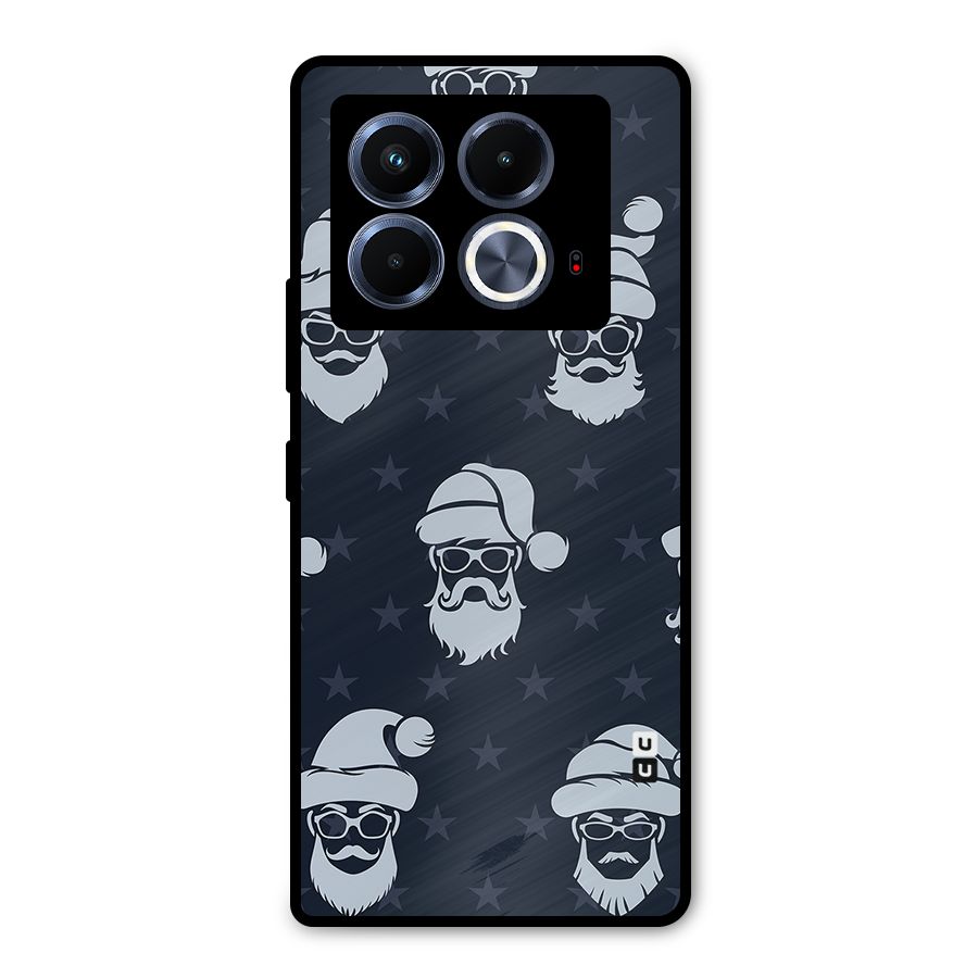 Hipster Santa Metal Back Case for Infinix Note 40 5G