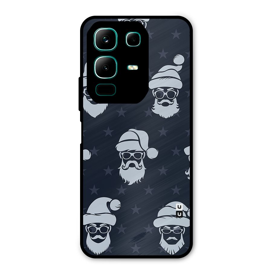 Hipster Santa Metal Back Case for Infinix Note 50x