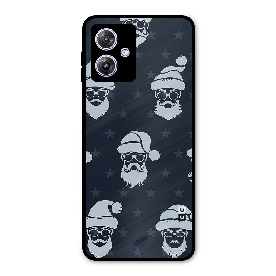 Hipster Santa Metal Back Case for Moto G64