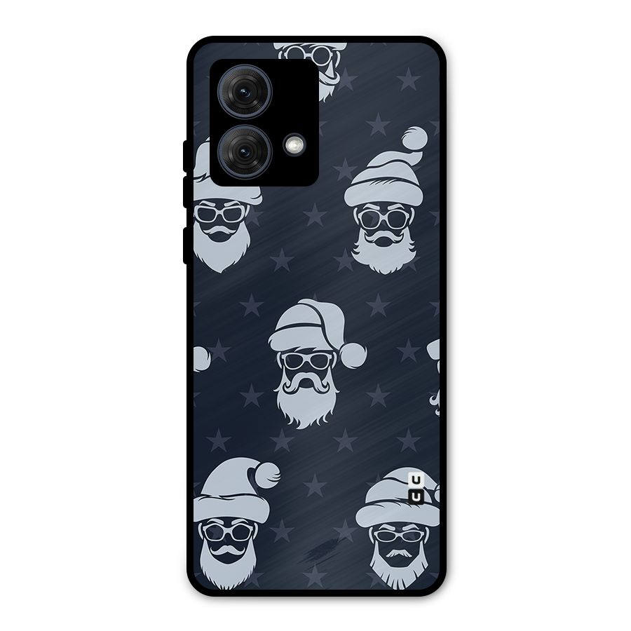 Hipster Santa Metal Back Case for Moto G84