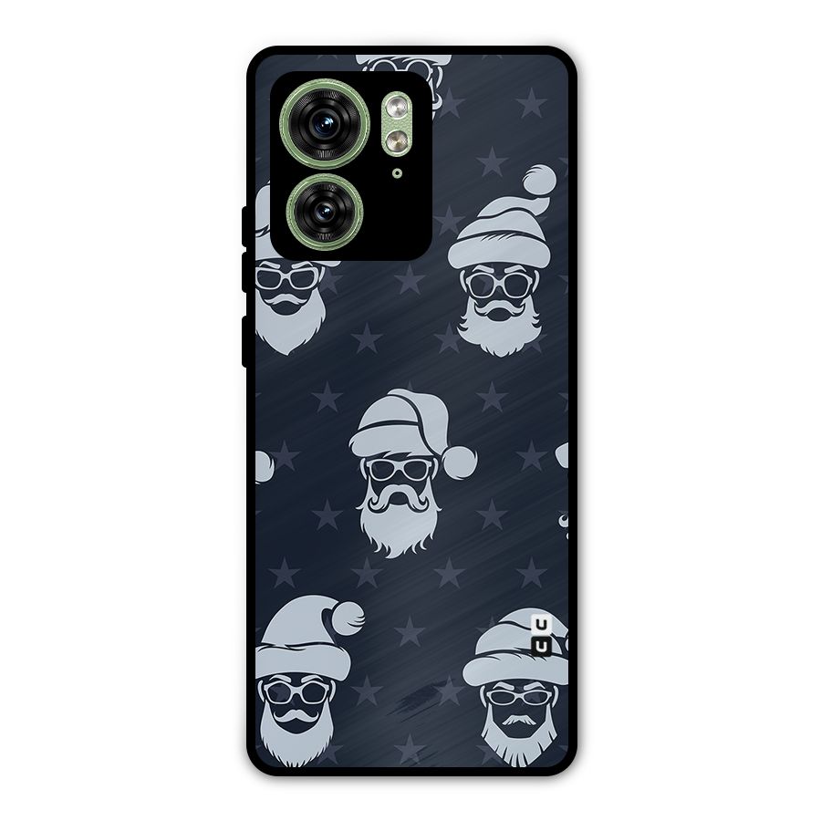 Hipster Santa Metal Back Case for Motorola Edge 40 5G