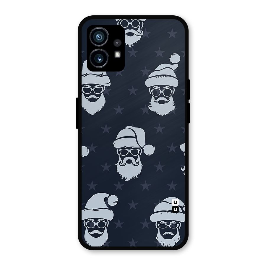 Hipster Santa Metal Back Case for Nothing Phone 1