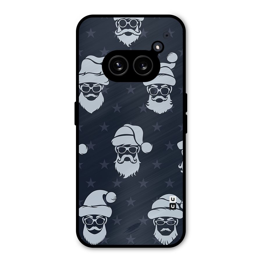 Hipster Santa Metal Back Case for Nothing Phone 2a Plus